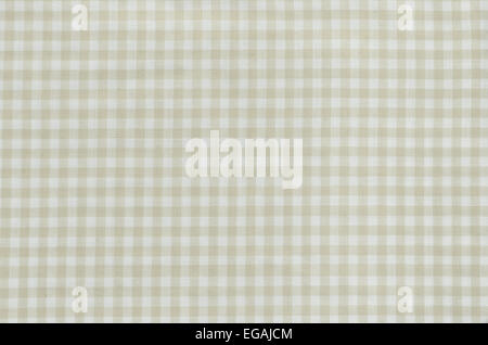 background of grey checkered fabric tablecloth Stock Photo