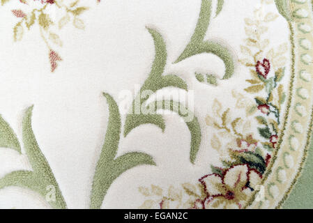 Fragment of wool carpet close-up Stock Photo