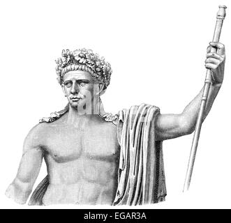 Claudius or Tiberius Claudius Caesar Augustus Germanicus, 10 BC - 54 AD, Roman emperor from 41 to 54, Stock Photo