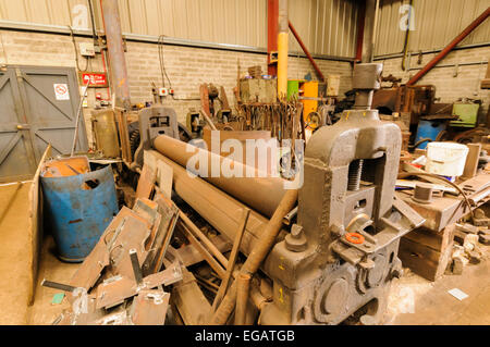 Engineering workshop at the Railway Preservation Society of Ireland Stock Photo