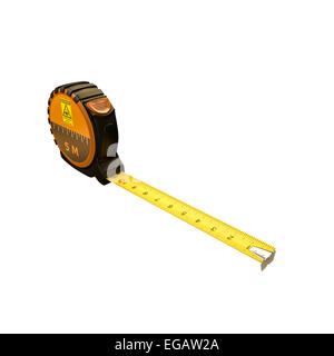 measuring tape isolated on white background Stock Photo