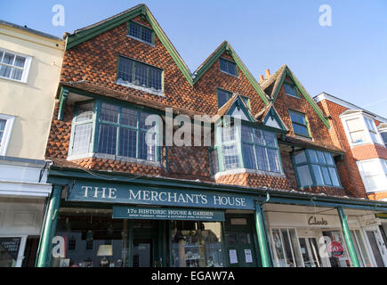 The Merchant's House on the High Street in Marlborough, Wiltshire, England, UK Stock Photo