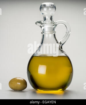 olive oil cruet Stock Photo