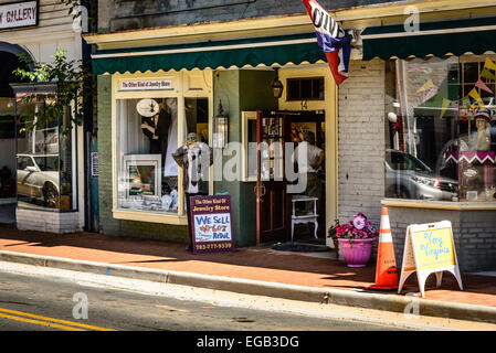 The Other Kind of Jewelry Store, 14 South King Street, Leesburg, Virginia Stock Photo