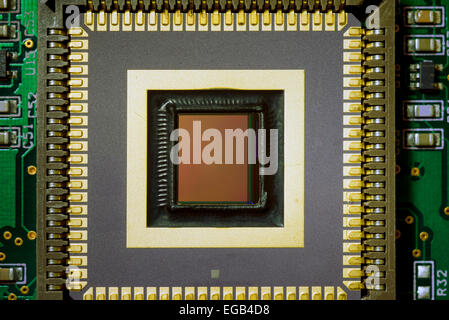 industrial ccd sensor mounted on electrical circuit board Stock Photo ...