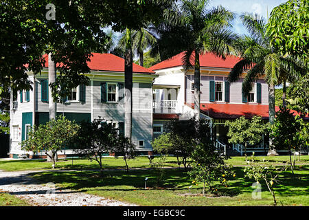 Home of American inventor Thomas Alva Edison at the Edison and Ford Winter Estates in Fort Myers, Florida. Stock Photo