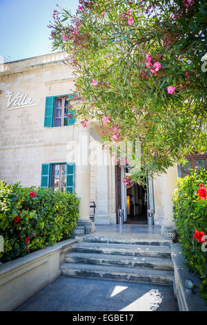 MALTA. The entrance to The Villa at Balluta Bay in St Julian's, Malta Stock Photo