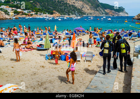 Aiguablava bay. Begur. Costa Brava, Gerona. Catalonia, Spain, Europe Stock Photo