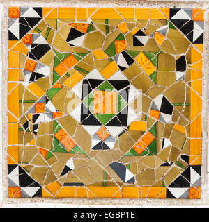 Interesting patterns Mota, Barcelona Park Guell Stock Photo