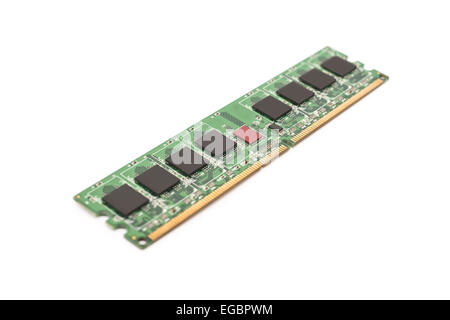 RAM Computer Memory Chip Modules Isolated On White Stock Photo