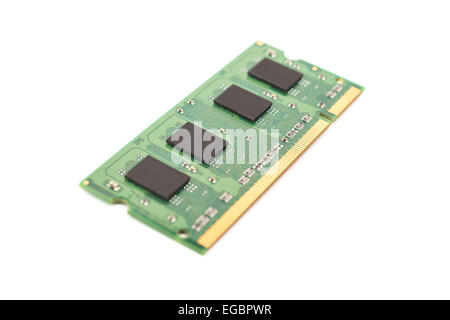 RAM Computer Memory Chip Modules Isolated On White Stock Photo