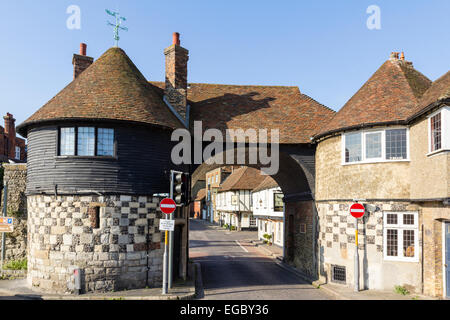 The town gate, Barbican, also known as Davis Gate, the 15th century ...