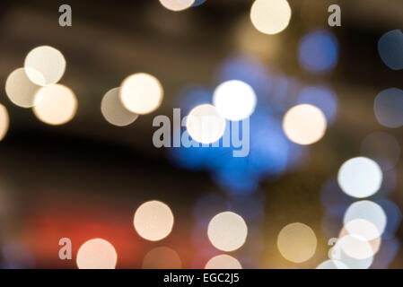 City Lights Soft Focus Abstract Background Stock Photo