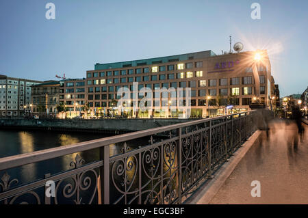 ARD TV Studio, River Spree Stock Photo