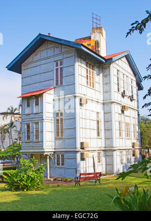 Famous Iron House build by Eiffel in the 19th century in Maputo, Mozambique Stock Photo