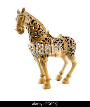 a modern copy of a Tang dynasty filigree horse Stock Photo