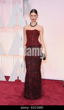 Hollywood, California, USA. 22nd Feb, 2015. BEHATI PRINSLOO on the red carpet during arrivals for the 87th Academy Awards held at the Dolby Theatre in Hollywood, Los Angeles, CA, USA Credit:  Lisa O'Connor/ZUMA Wire/ZUMAPRESS.com/Alamy Live News Stock Photo