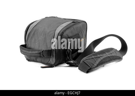 camera bag on white background Stock Photo
