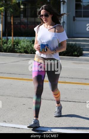 Whitney Cummings arriving at the gym for a workout Featuring: Whitney