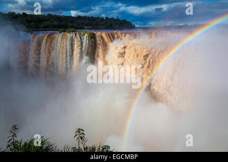 Iguazu Falls are waterfalls of the Iguazu River on the border between Argentina and Brazil