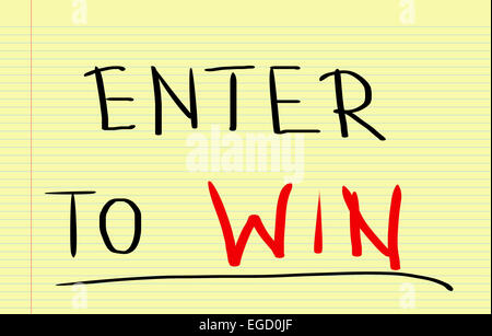 Enter To Win Concept Stock Photo - Alamy