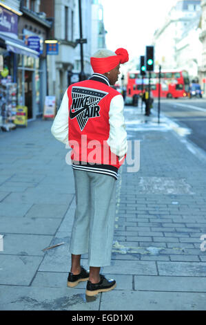 Mellisa Mason attending London Fashion week - Feb 21, 2015 - Photo: Runway Manhattan/Celine Gaille Stock Photo