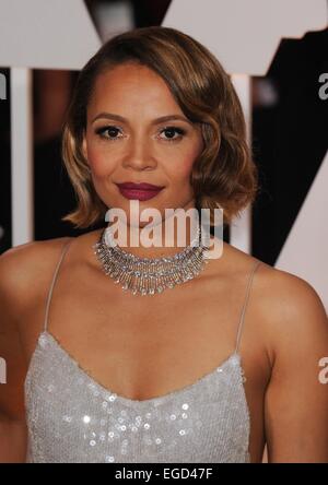 HOLLYWOOD, CA - FEBRUARY 22: Carmen Ejogo attendst the 87th Annual