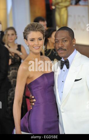 Actor Eddie Murphy and model Paige Butcher attend the 87th Academy