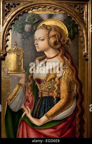 Mary Magdalene 1480  Carlo Crivelli 1430-1494 Italy Italian Stock Photo