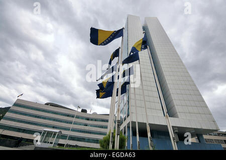 House of parliament and government building in Newtown, Sarajevo, Bosnia and Herzegovina Stock Photo