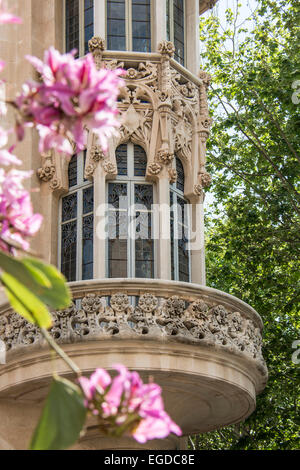 Art nouveau front, Gran Hotel, Palma de Mallorca, Majorca, Spain Stock Photo