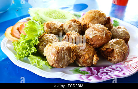 Crispy Prawn Rolls Stock Photo