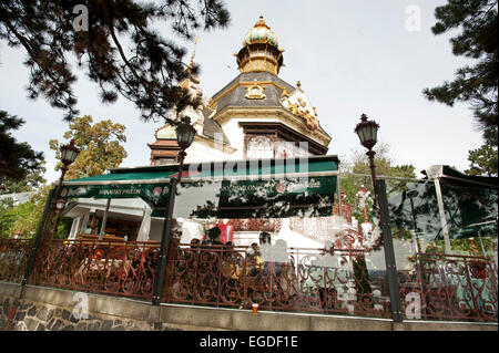 Hanavsky Pavillion in Letna Park, Prague, Czech Republic, Europe Stock Photo