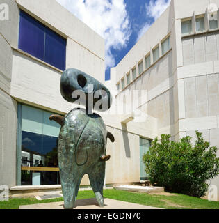 Fundacio Joan Miro, foundation Joan Miro, architect Josep Lluis Sert, Montjuic, Barcelona, Catalonia, Spain Stock Photo