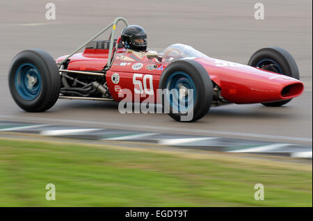 Unique Derrington Francis ATS GP used all of the Tipo 100 running gear, and was fitted in a new, shorter spaceframe chassis. Goodwood Revival Stock Photo