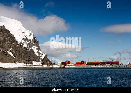 South Orkney Islands, Laurie Island, Station Orcadas Argentine Naval Base Stock Photo