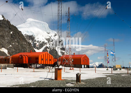 South Orkney Islands, Laurie Island, Station Orcadas Argentine Naval Base Stock Photo