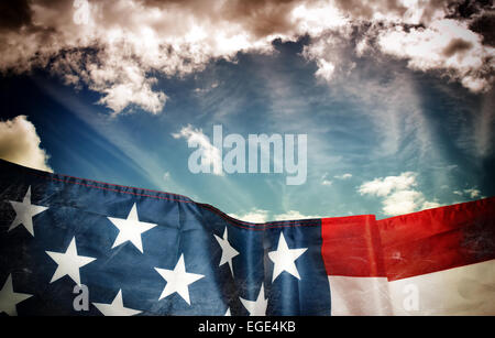 American flag background Stock Photo