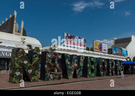 Newborn Monument, Pristina Stock Photo