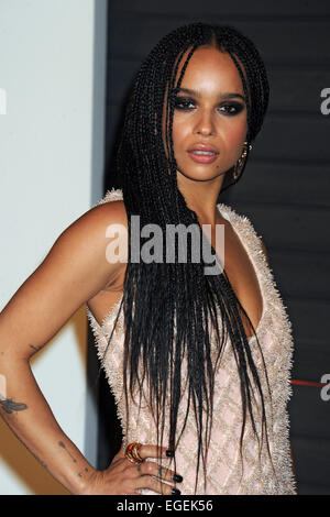 Zoe Kravitz attending the Vanity Fair Oscar Party 2015 on February 22, 2015 in Beverly Hills, California./picture alliance Stock Photo