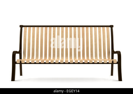 bench isolated on white background Stock Photo