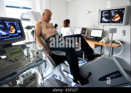 Advances in technology are reflected in the computer age, especially in the practice of the specialist again for cardiology. In Stock Photo