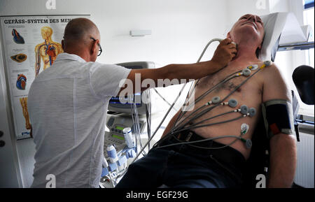 Advances in technology are reflected in the computer age, especially in the practice of the specialist again for cardiology. In Stock Photo