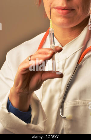 Symbol photo: syringe, injection. Stock Photo