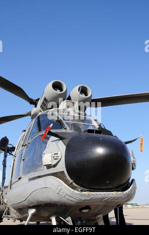 Spanish Air Force Puma Gunship Helicopter at the second air show at ...