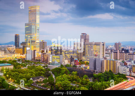 Osaka, Japan cityscape in the Abeno District. Stock Photo