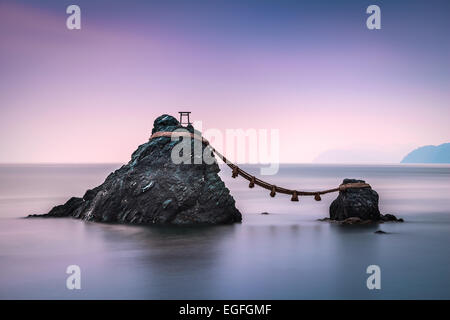 Ise, Japan at the Wedded Rocks of Futami. Stock Photo
