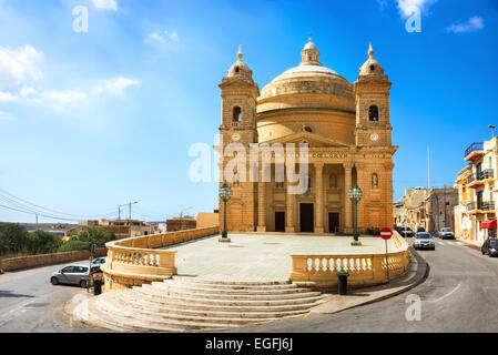 Mgarr Church. Malta Stock Photo