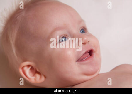 7 month old baby Stock Photo