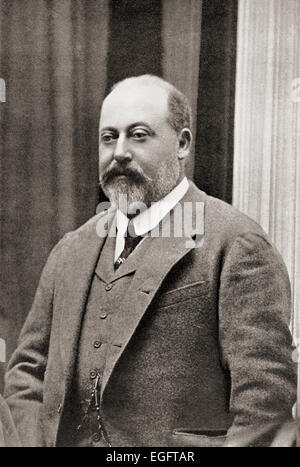 Edward VII,  1841 – 1910.  King of the United Kingdom and the British Dominions and Emperor of India. Stock Photo
